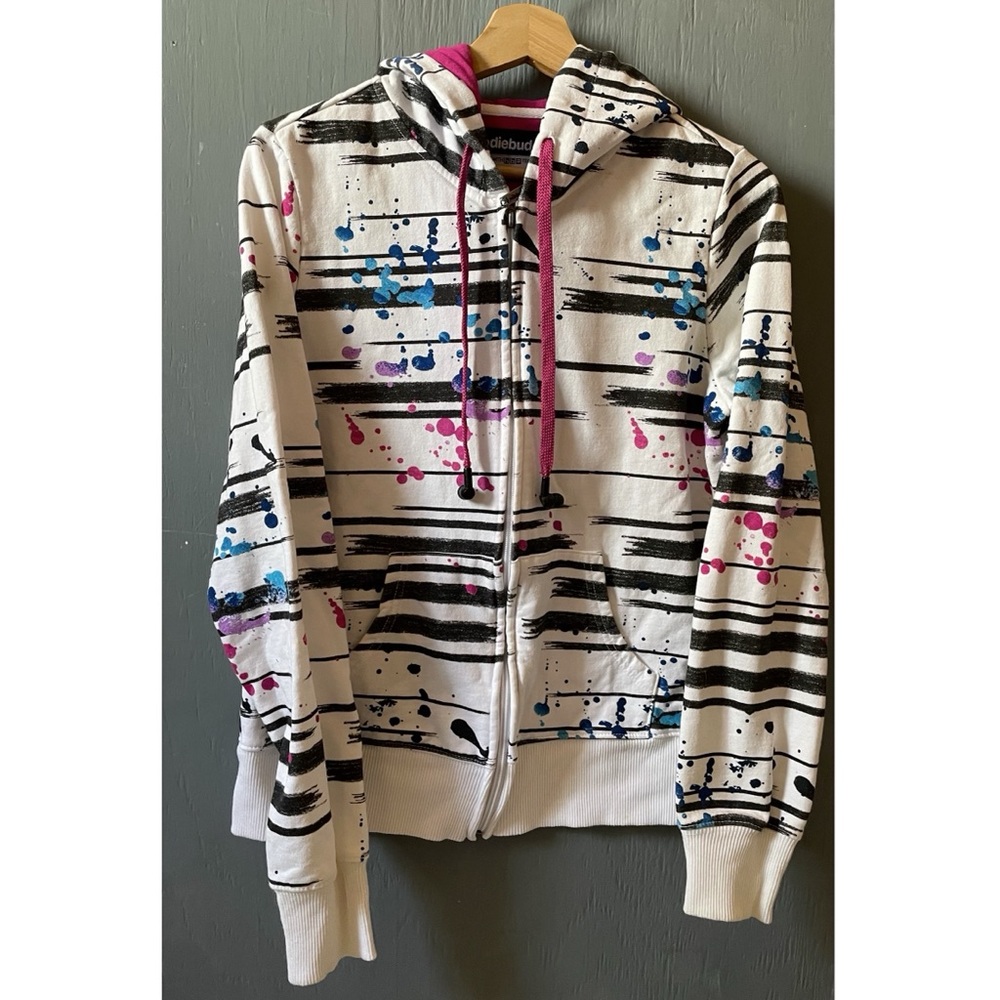 Zip Up Hoodie With Earphones